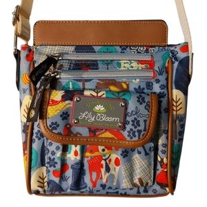 Lily Bloom Who Let The Dogs Out Crossbody Bag EUC